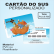 Cartão do SUS plastificado