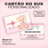 Cartão do SUS plastificado