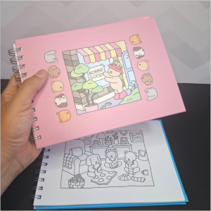 Livro de Colorir 50 folhas  15x21cm   Capa dura 