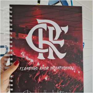 Caderno capa dura  (miolo em branco) Capa dura 21x30cm  Laminação BOPP fosco Espiral de aço 