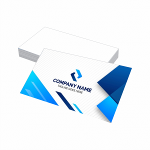 Cartão de Visita Colchê 300g 9x5cm 4x0, Impressão Frente Verniz Total Frente Corte Reto 