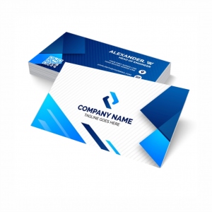 Cartão de Visita Colchê 300g 9x5cm 4x4, Impressão Frente e Verso Verniz Total Frente Corte Reto 
