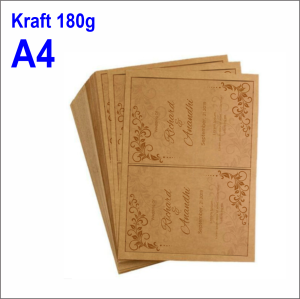 Impressão Kraft 180g A4  A4    