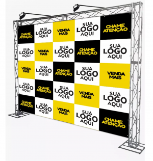 lona para backdrop Lona 300g m²   Bastão e Cordão 