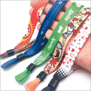 Pulseiras de TECIDO Tecido + Lacre 33x1,5cm   PERSONALIZADA 